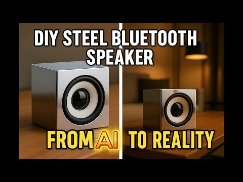 DIY Steel Bluetooth Speaker: From Concept to Real Build in One Video #diy  #ESP32 #BluetoothSpeaker