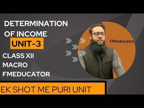 DETERMINATION OF INCOME I  UNIT-3 I MACRO CLASS XII    #classxiincert #macroeconomics #determination