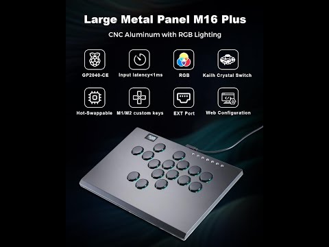 Leverless Controller Arcade Stick Haute42 M16 Plus