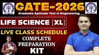 GATE 2026 Life Science (XL) | Complete Preparation Kit + Schedule