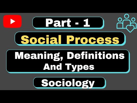 Social Process l Meaning, Definitions & Types of Social Process l #sociologyoptional l #sociology l