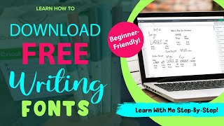 Cricut Hack | Free Fonts To Use As Writing Fonts In Cricut Design Space | Crafting Spree Tutorial