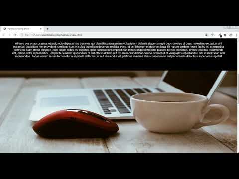 Parallax Scrolling background | Pure CSS | & | HTML | No JavaScript
