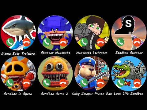 Meme Bots Tralalero,Shooter Nextbots,Nextbots backroom,Sandbox Shooter,Sandbox In Space,Sandbox Game