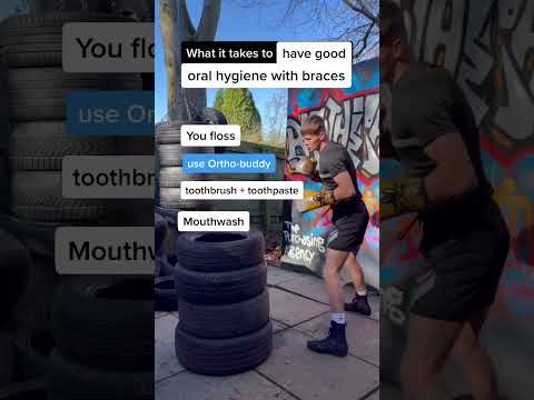 #boxing away bad #oralhygiene for #braces #shorts