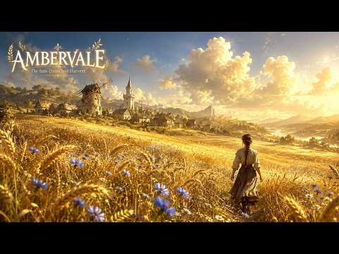 AMBERVALE | The Sun-Drenched Harvest | Peaceful Village Fantasy Ambience for Study & Relaxation