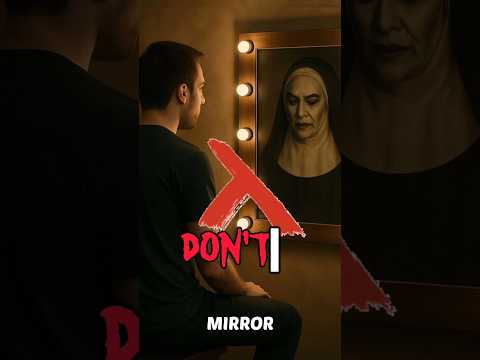 'Never look at the mirror 🪞 at night ☠️#shorts #creepystories #viral
