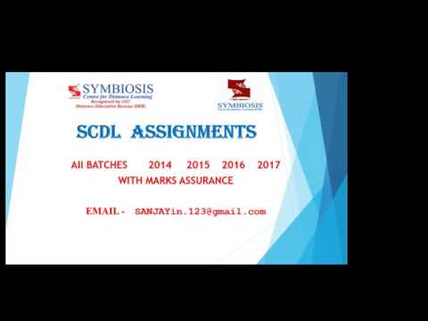 SCDL ASSIGNMENTS 2016  SCDL PGDBA ASSIGNMENTS  MBA PROJECT REPORT