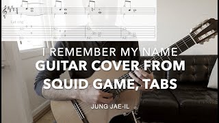 Squid Game, Guitar Cover with TABs I Remember My Name
