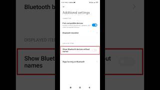 How to show Bluetooth devces without names #shorts