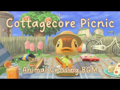 cottagecore picnic🍓🧺・cozy animal crossing bgm ۶ৎ・music for study/work/focus・3 hr loop 🌸