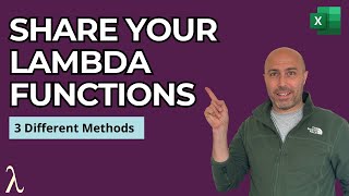 Share LAMBDA Functions across Workbooks (Excel LAMBDA Function Tutorial)