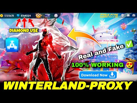 WINTERLAND PROXY SERVER TEST — REAL OR FAKE? OMG! 😱 Full Free Fire MAX Review