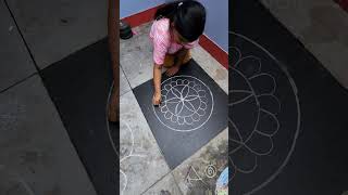 Very Amazing Diwali Rangoli Designs for Beginners #art #rangoli #shorts