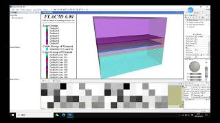 Flac3D roadway support, anchor rod steel strip steel arch combination support