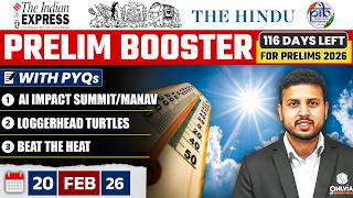 Daily Current Affairs- 20 February 2026 | The Hindu News Paper | Prelim Booster by Rishav Sharma Sir
