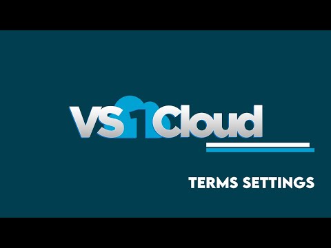 Terms Settings
