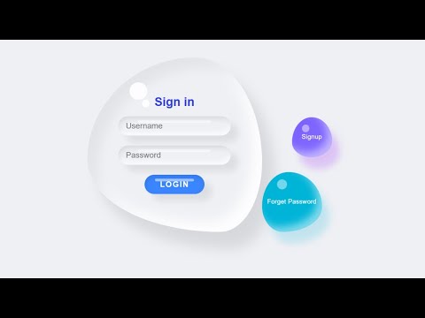 Water Drop Login Form Using HTML & CSS – Stunning Animated UI Design