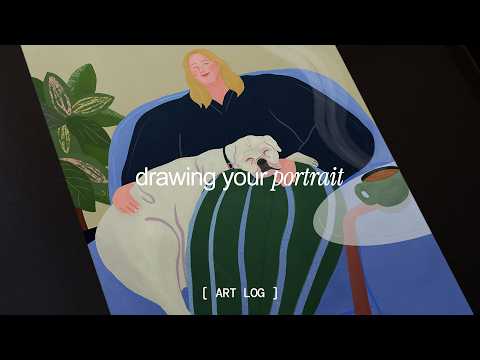draw your portrait with me & cozy music  🐾