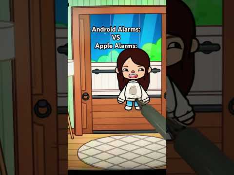 Android Alarms VS Apple Alarms #tocaboca #shorts #relatable #funny