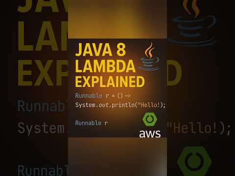 Java 8 Lambda Expressions Explained in 30 Seconds | Java Interview Shorts