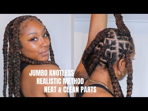 Achieve FLAWLESS Knotless Braids Over Locs Today