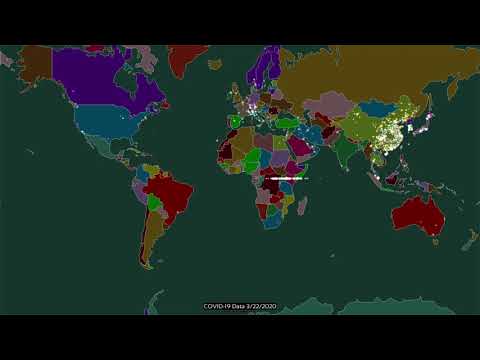 COVID-19 World Map - 2020/03/22 - Total Cases