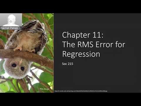Stats Lecture C11 RMS Error for Regression