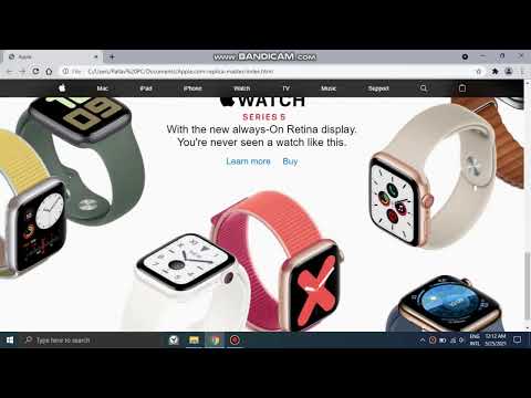 Apple website replica with Html and css