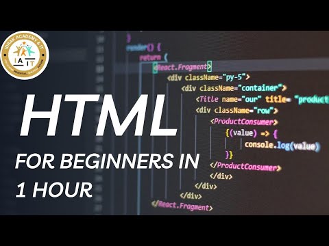 Learn HTML  for Beginners in 1 Hour