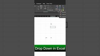 How to creat Drop Down in Excel #Excel #DataValidation #exceltricks #excelbeginners #excelstudy