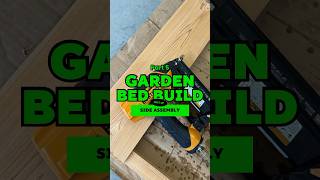 Part 5 - Cedar Garden Bed Build assembling the sides with the Brad nailer #woodworking #diy #garden