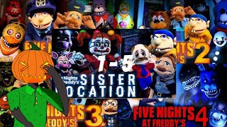 reacting to the entire sml fnaf series | #HW 34