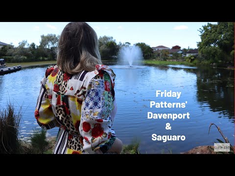 The Friday Pattern Co. Davenport in 'Positano' Linen, and a Davenport / Saguaro hack