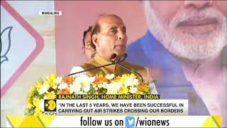 India carried out 3-cross border strikes in 5 years: Indian Home Minister Rajnath Singh