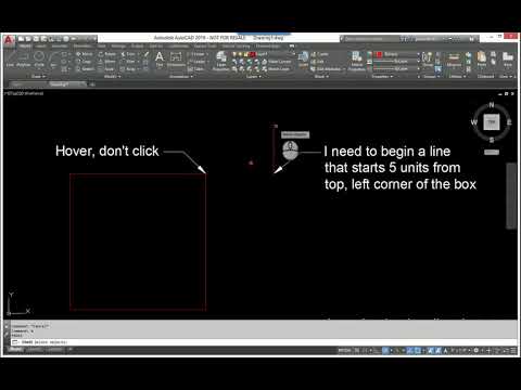 AutoCAD Tip   Object Snap Tracking vs  Tracking