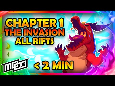 ALL Chapter 1: The Invasion RIFTS In Under 2 Minutes | MO.CO