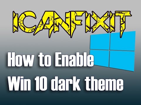 How to enable Windows 10's dark theme