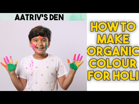 HOW TO MAKE ORGANIC COLOUR FOR HOLI// AATRIV'S DEN