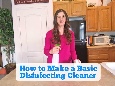 How to Make a Basic Disinfecting Cleaner