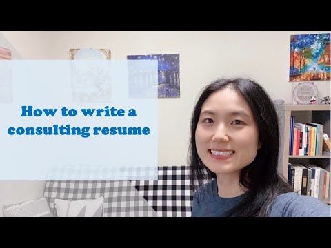 How to write a consulting resume