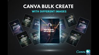 How to Use Canva Bulk Create with Different Images & Text (Easy Tutorial)