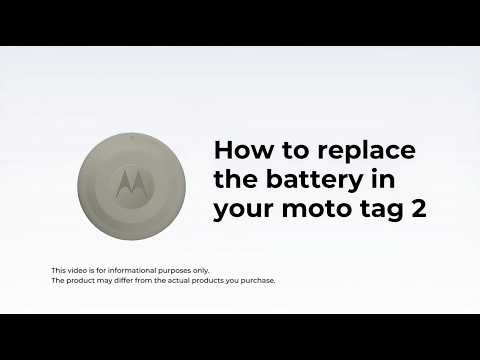 How to replace the battery in your moto tag 2