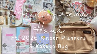 Huge AliExpress Haul/2026 Kinbor Planner/Kokuyo Bag #aliexpress #aliexpresshaul #stationery #kokuyo