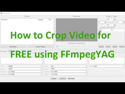How to Crop Video for FREE using FFmpegYAG