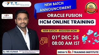 Oracle Fusion HCM Cloud Online Training | Oracle Fusion HCM | Oracle Fusion Cloud Real Time Projects
