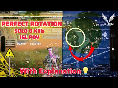 Perfect Rotation♻️= WWCD🐓| Solo 8 Kills |BGMI Scrims Highlights with Tips| #tamil #ravensmileyigl