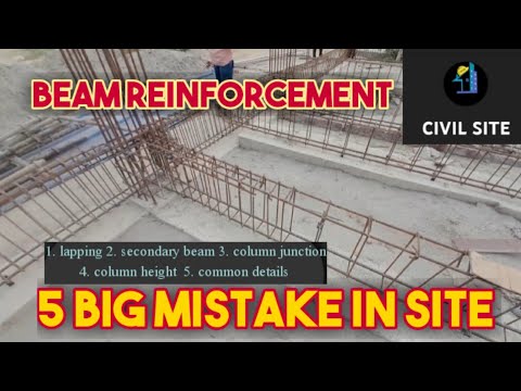 5 Big mistake at site plinth beam reinforcement @reinforcement @civilengineering @beam @lapping