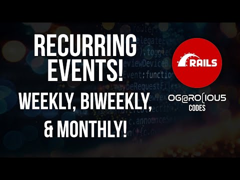 Finishing up monthly recurring events with ordinal occurrences!