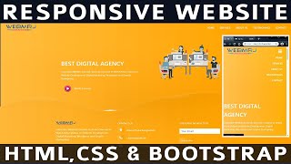 How To Create Complete Responsive Website Using HTML, CSS And Bootstrap Step By Step 2020